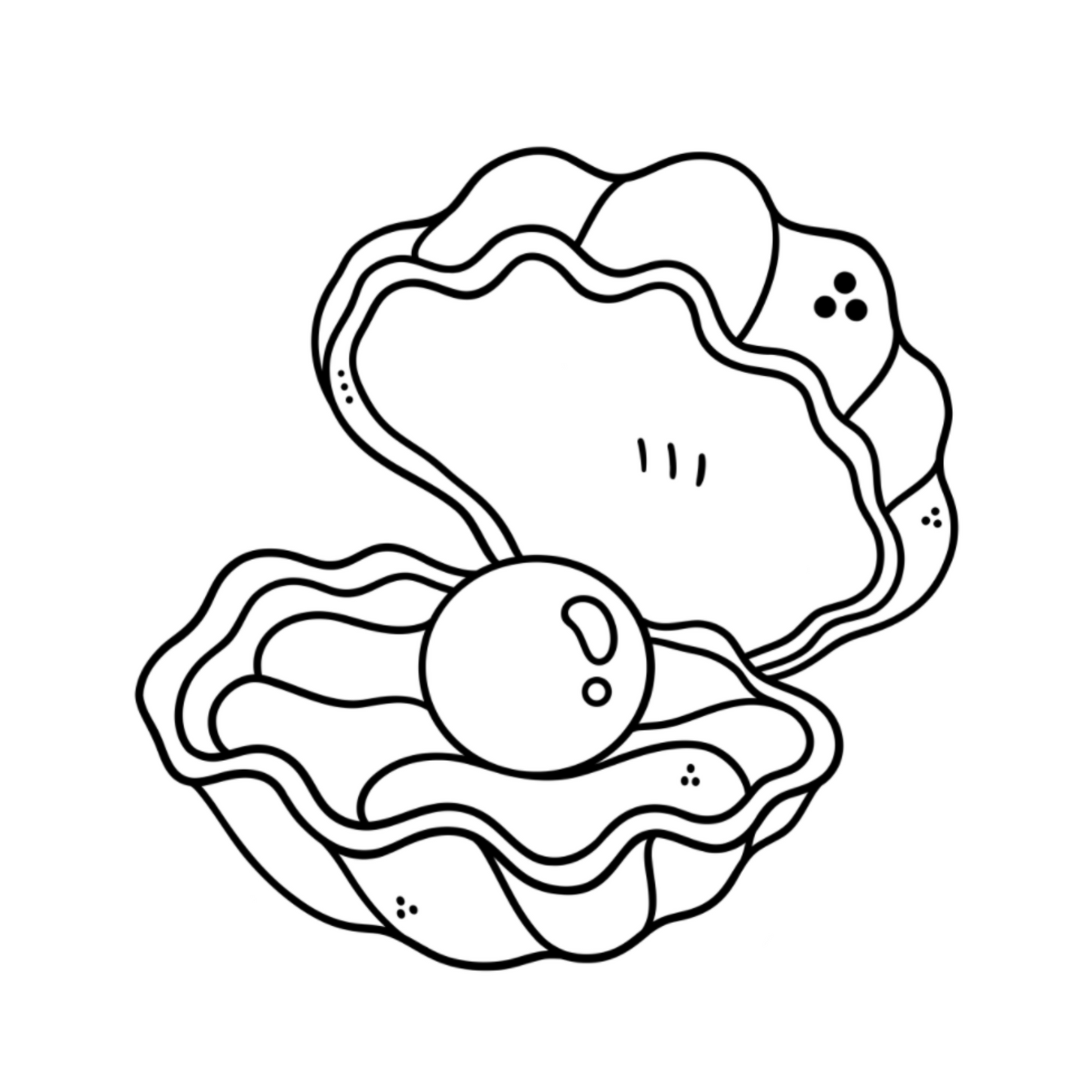 Clam Shell with Pearl Cookie Cutter